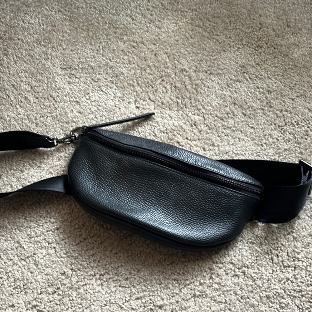 Quince Italian Pebbled Leather Sling Bag